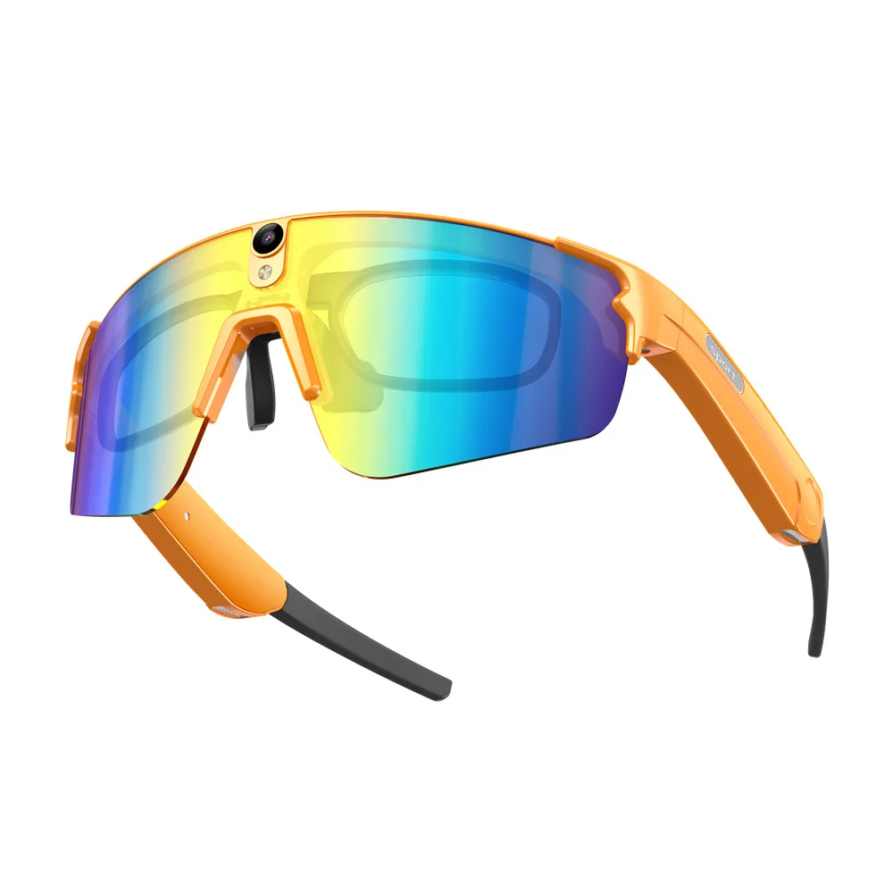 AI Voice Assistant Outdoor Riding Smart Sports Glasses, 800w Pixels Photo and Video Recording