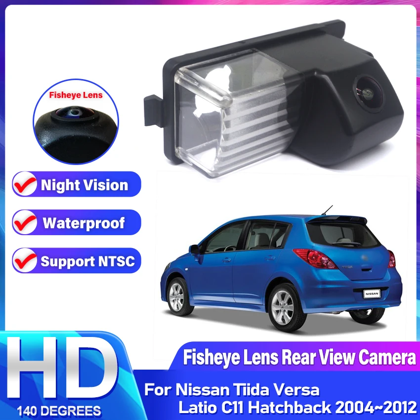 Rear View Camera For Nissan Tiida Versa Latio C11 Hatchback 2004~2010 2011 2012 CCD Night Vision Reverse parking Backup Camera