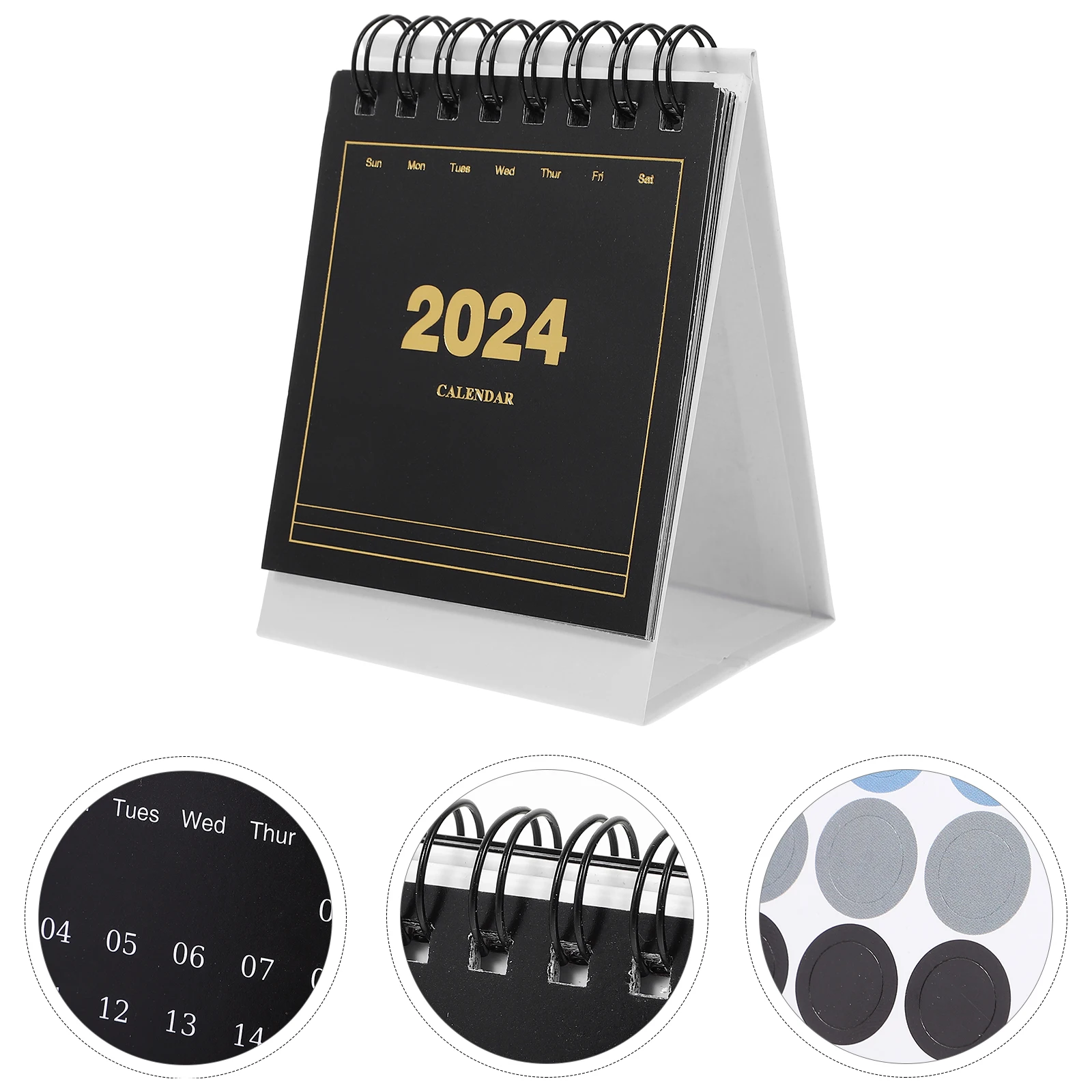 

Desk Decor Mini Calendar Monthly Turn The Page Small 2023-2024 Standing Flip Calendars Office Decoration