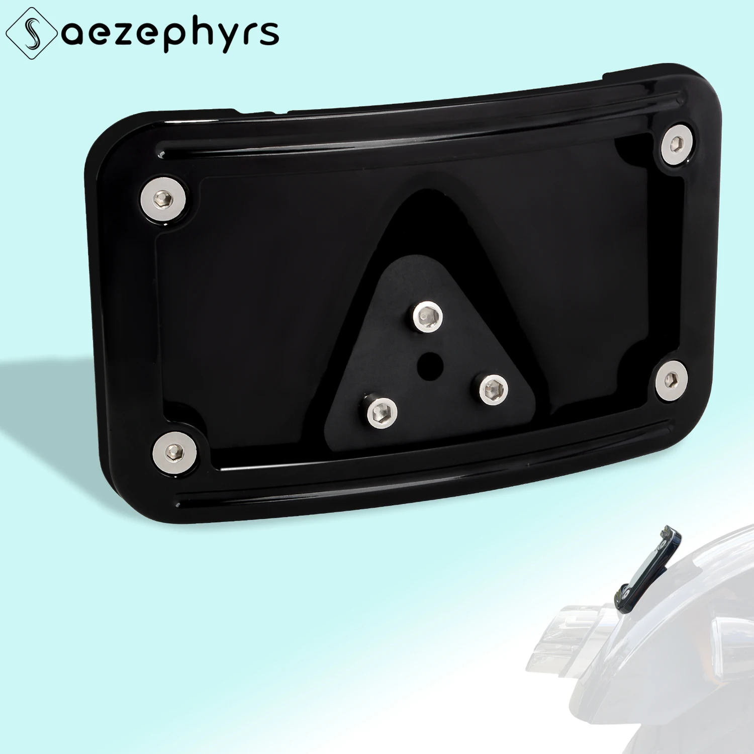 

Motorcycle Curved Laydown License Plate Frame Mount For Honda Harley Softail Dyna Fat Boy Sportster Street Low Rider FXDI 1200