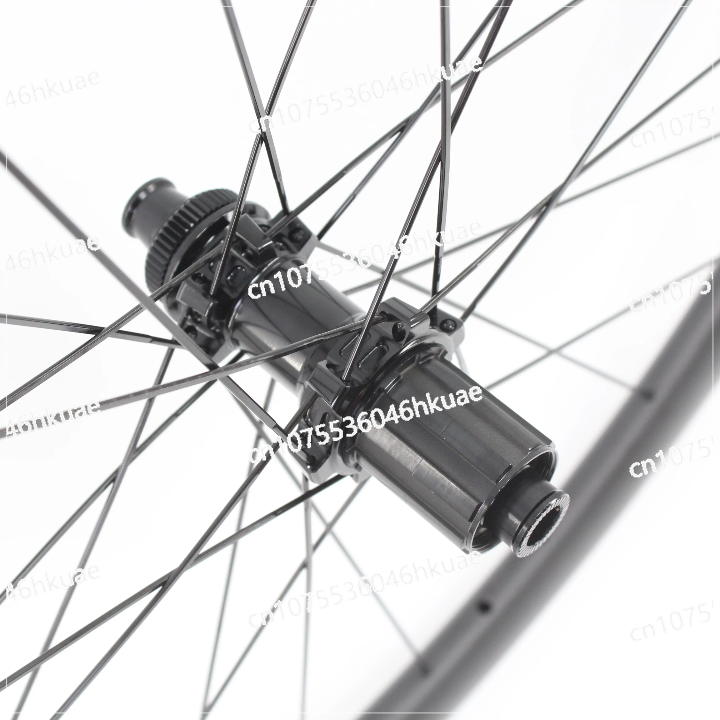 Through Axle Disc Brakes, Straight Pull Hubs, Tubular Inner Tubes Road Bike, Martin Unpainted Full Carbon Fiber Wheelset,