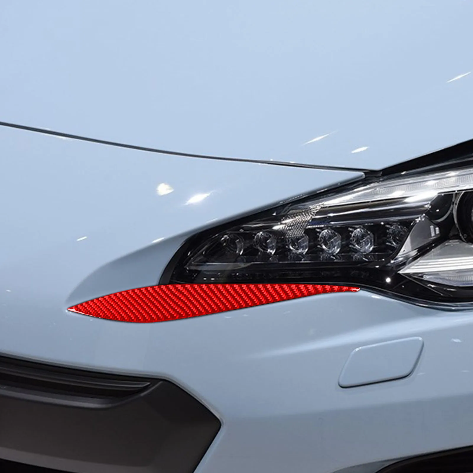 For Subaru BRZ Toyota 86 GT86 2016 2017 2018 2019 2020 Carbon Fiber Car Accessories Headlamp Eyebrow Cover Trim Sticker