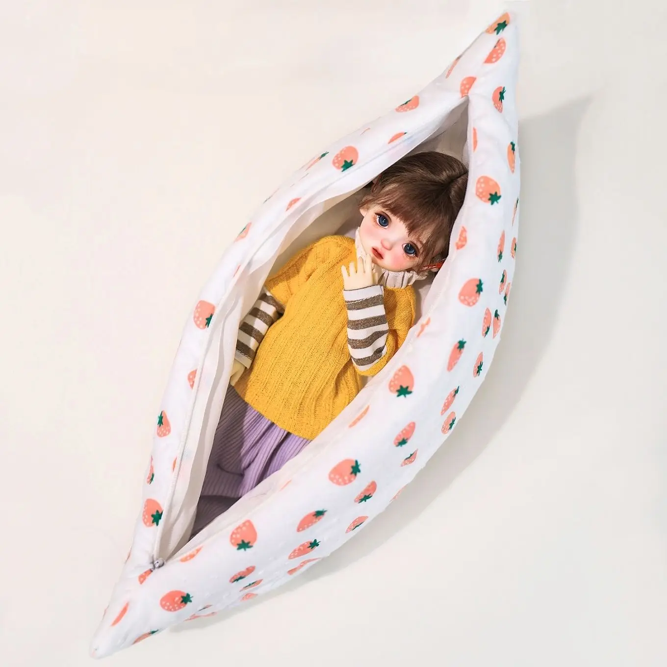 1/3 1/4 1/6 كيس نوم الدمية لـ 60/45/30 سنتيمتر Bjd دمية حماية الوسادة فتاة اللعب فستان اللعب منزل إكسسوارات دمي ، لا دمية