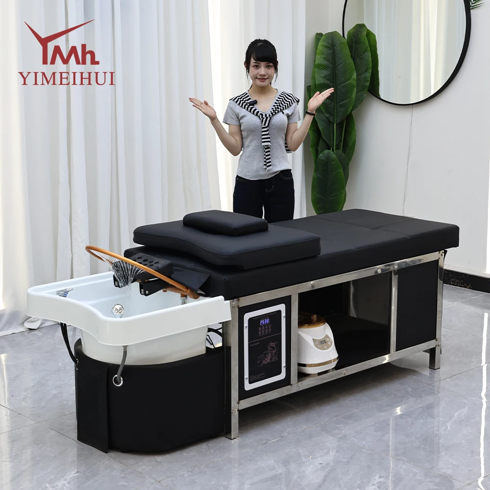 

Lay down washing salon scalp headspa bed head water therapy thai massage nourishing shampoo bed