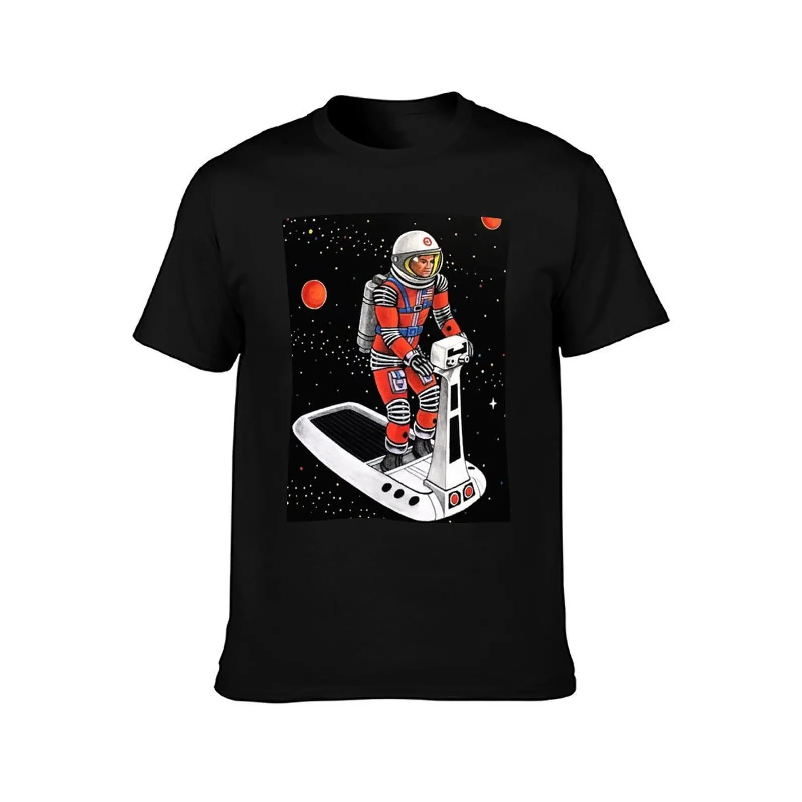 MAJOR MATT MASON SPACE SLED T-Shirt, Summer Casual Cotton Tee, Oversized Streetwear Tops, Vintage Graphic Print, 100% Cotton