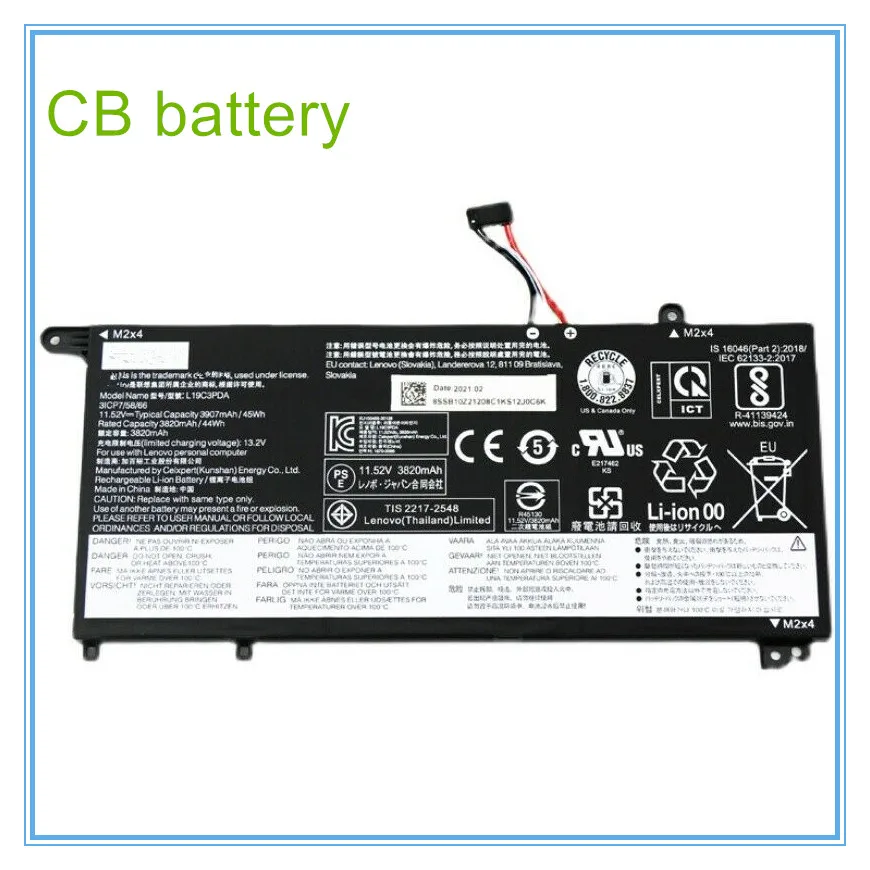 

Laptop Battery L19C3PDA 11.52V 45Wh/3907mAh For L19C3PDA L19L3PDA L19D3PDA L19M3PDA Notebook