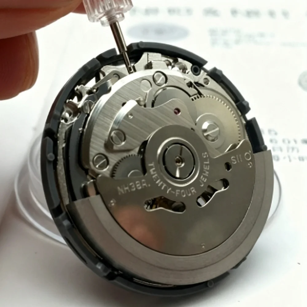 High Accuracy NH38A Automatic Mechanical Watch Movement NH38A 24 Jewels Watch Mod Parts Watch Repair Accessories