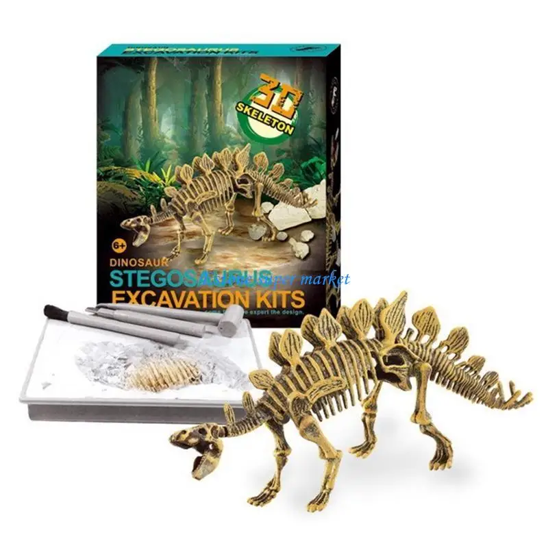 090B Science Dig Zestawy Dino Model zabawek Rzeźba Figurka Wystrój stołu dla dziewcząt chłopców 6+