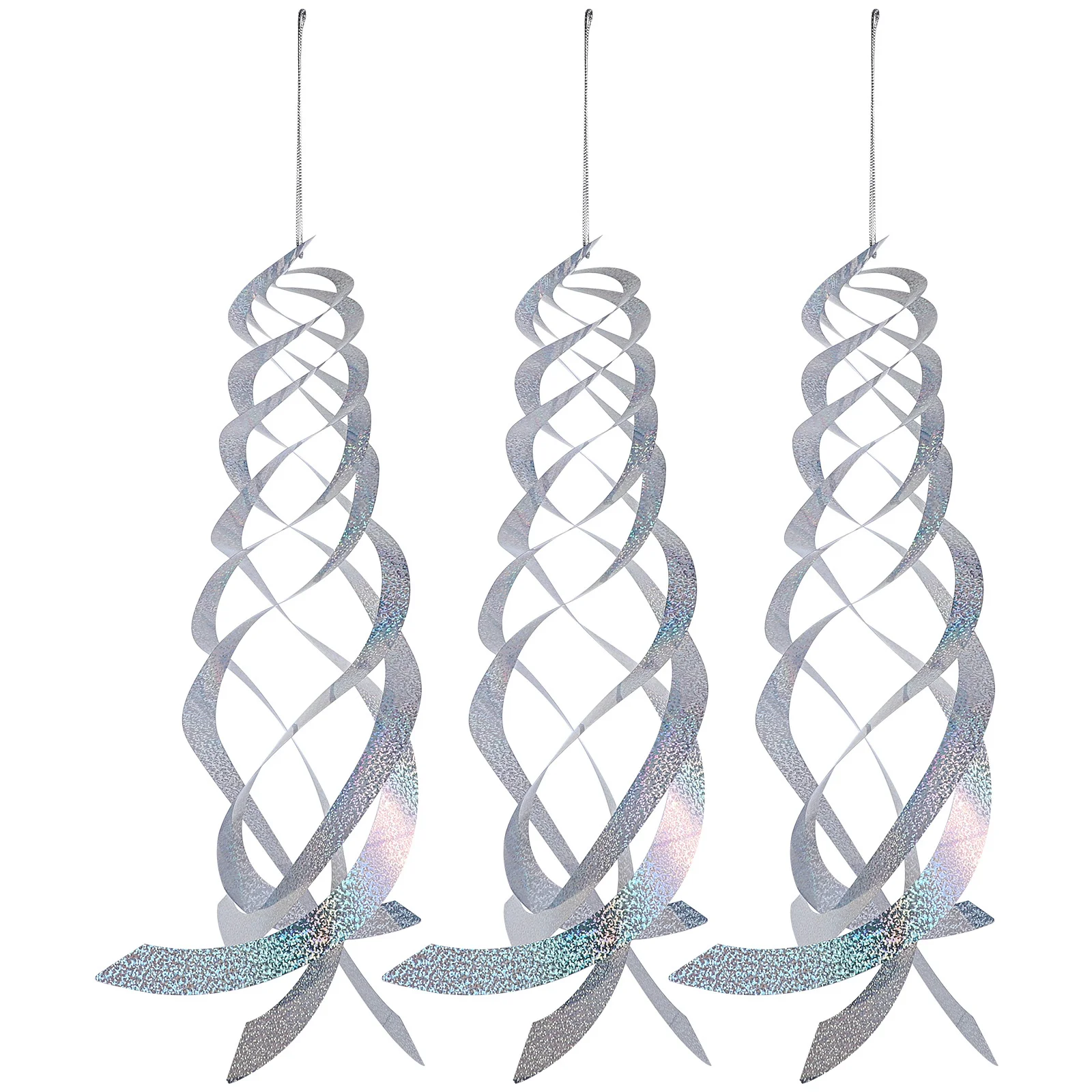 

3Pcs Garden Bird Repelling Pendants Revolving Reflective Hanging Ornament for Home Garden Orchard Outdoor Use Bird Pendants