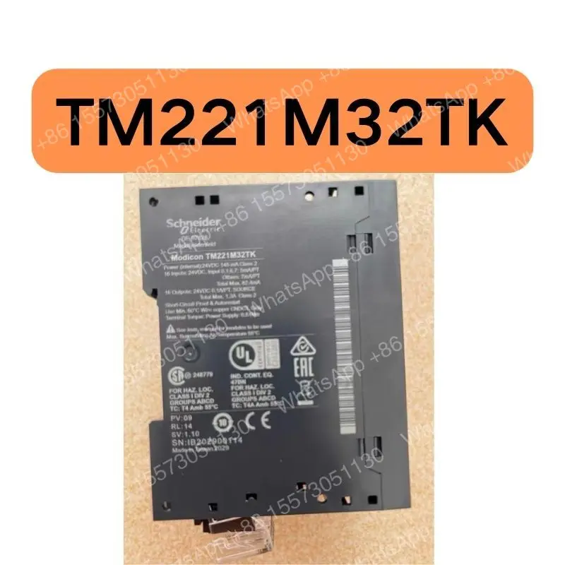 Used TM221M32TK book type M221 PLC programmable logic controller tested OK, function intact
