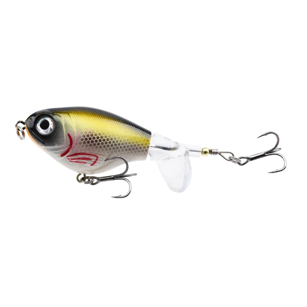 1pc Topwater Angeln Locken 11g/16g Whopper Popper Wobbler Künstliche Harten Köder Bass Popper Weiche rotierenden Schwanz Angelgerät