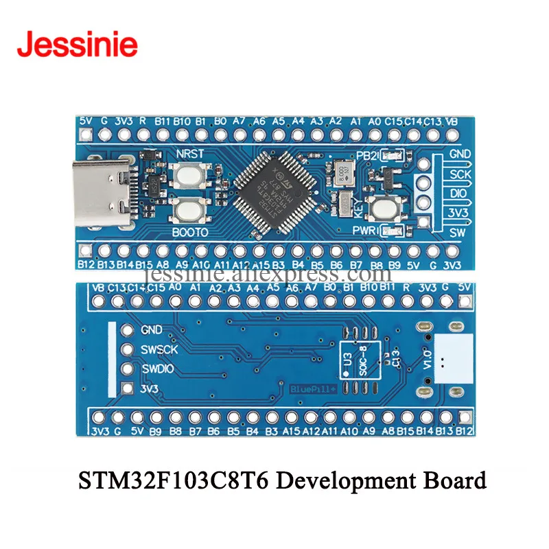 STM32F103C8T6 STM32F103CBT6 Type-C Core Development Board STM32 Microcontroller Learning Board 32-bit MCU System Module