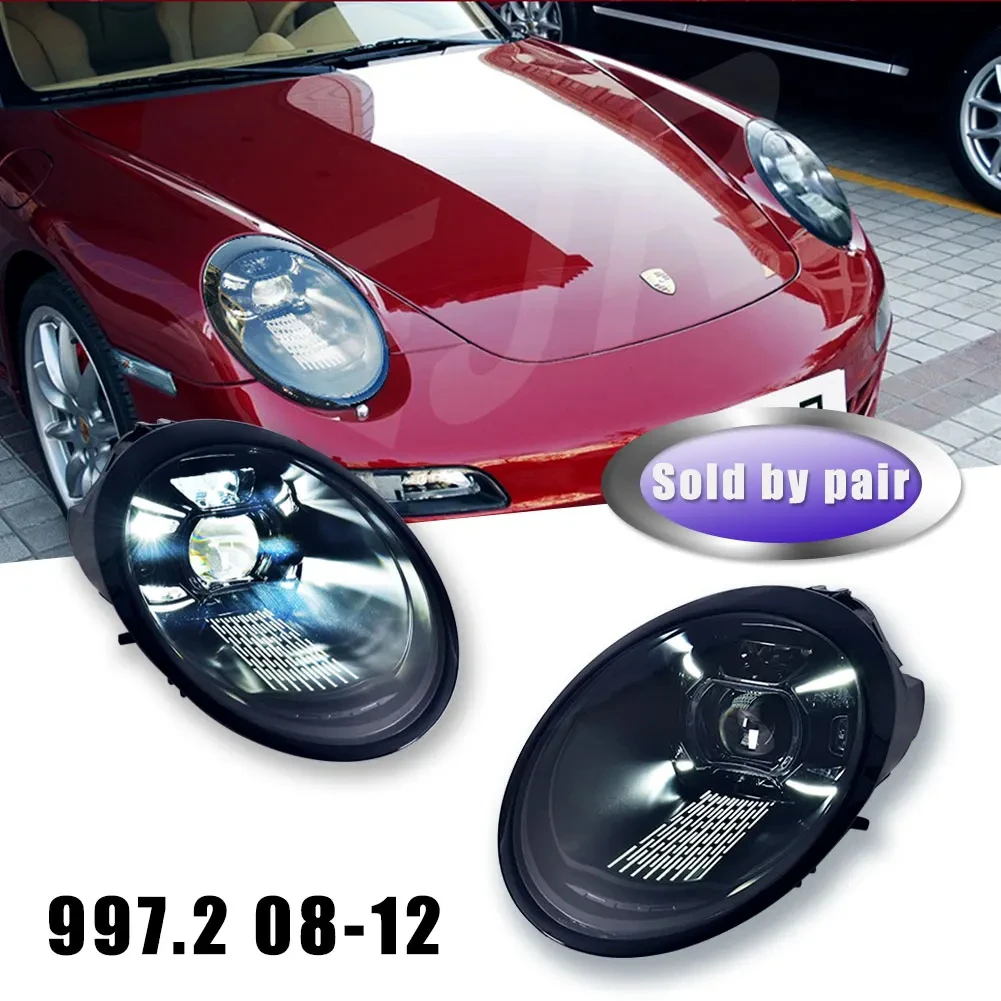 車のヘッドライトは、ポルシェ 997.1 および 997.2 にアップグレード