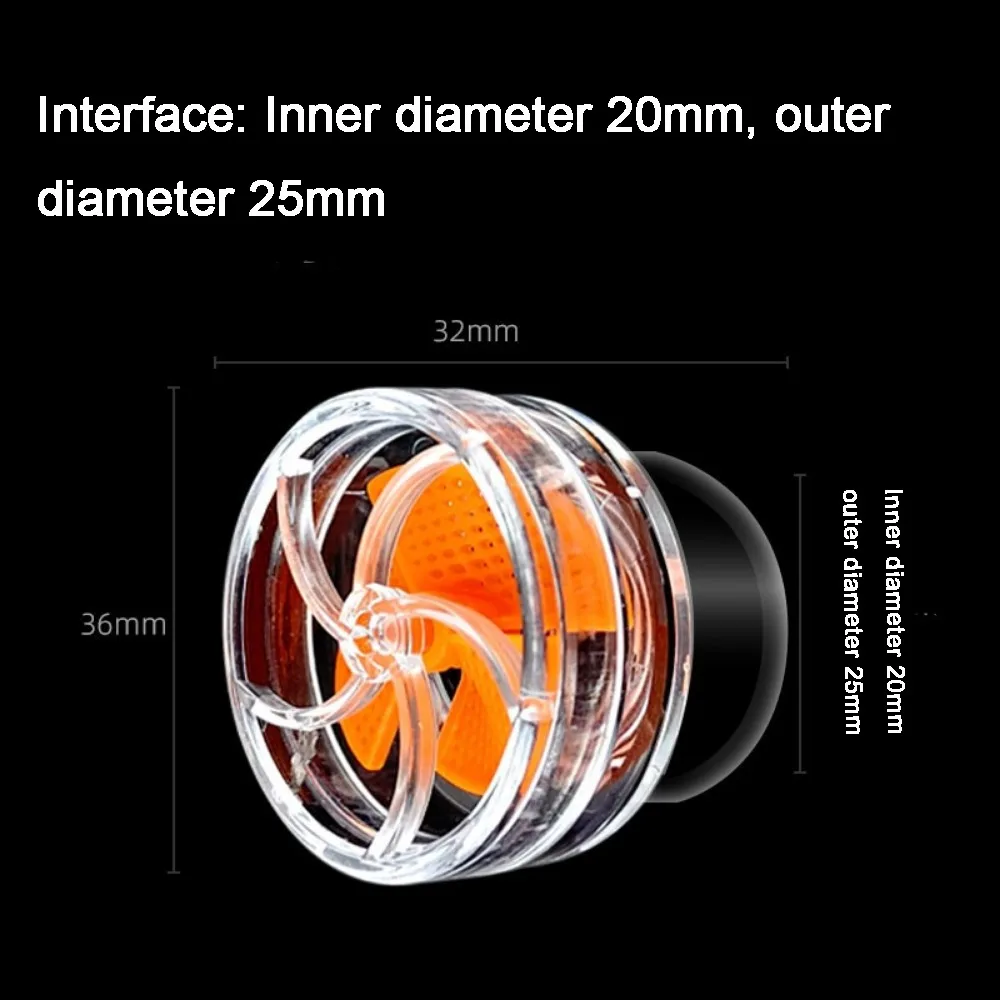 Plastic Rotary Pump Head Rotary Type Transparent Fish Tank Wave Maker Nozzle Side Filter Compatible Filter Modification