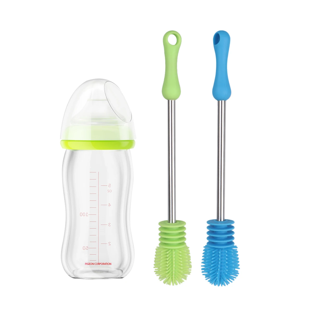 

Handle Bottle Cleaning Cleaning for Glass Cup Water Mug Eco Friendly Silicone Handle Fluorescent Green