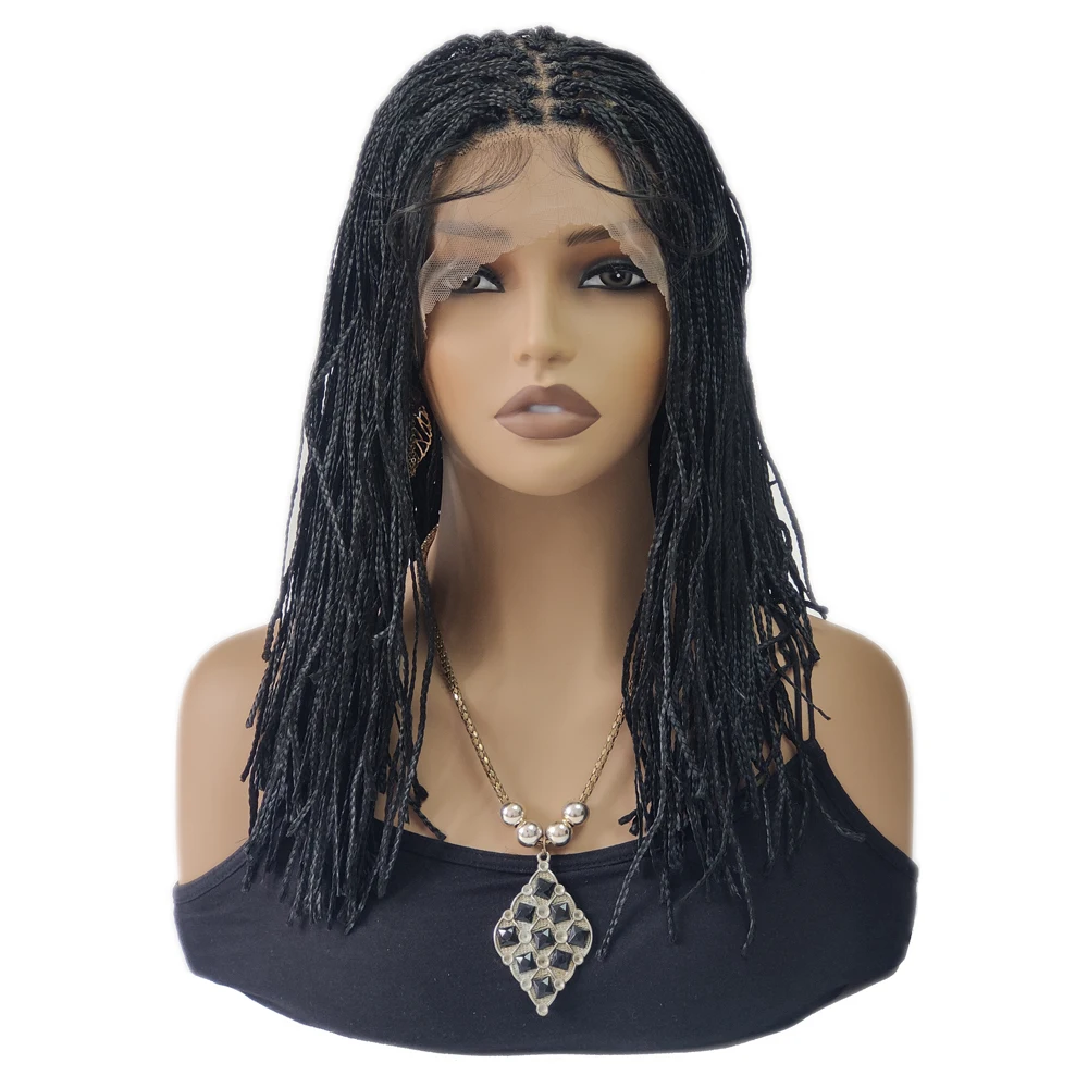 perruque-lace-front-wig-synthetique-tressee-de-14-pouces-tresses-bob-courtes-micro-tresses-cornrow-faites-a-la-main-boite-sans-nœuds