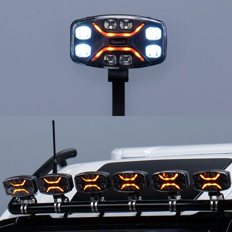 

1pcs Model Roof LED Spotlight for 1/14 Tamiya RC Truck Trailer Tipper Scania Benz MAN Volvo DIY Parts