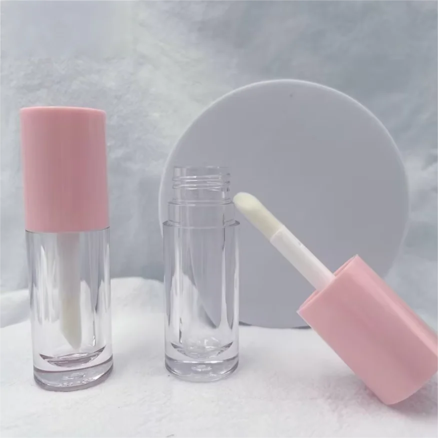 บรรจุภัณฑ์ลิปกลอส หลอดลิปกลอสเปล่า พร้อมกล่องกระดาษ รับผลิตแบรนด์ส่วนตัว หลอดลิปออยล์ หัวแปรงใหญ่ 6 มล. ขายส่ง