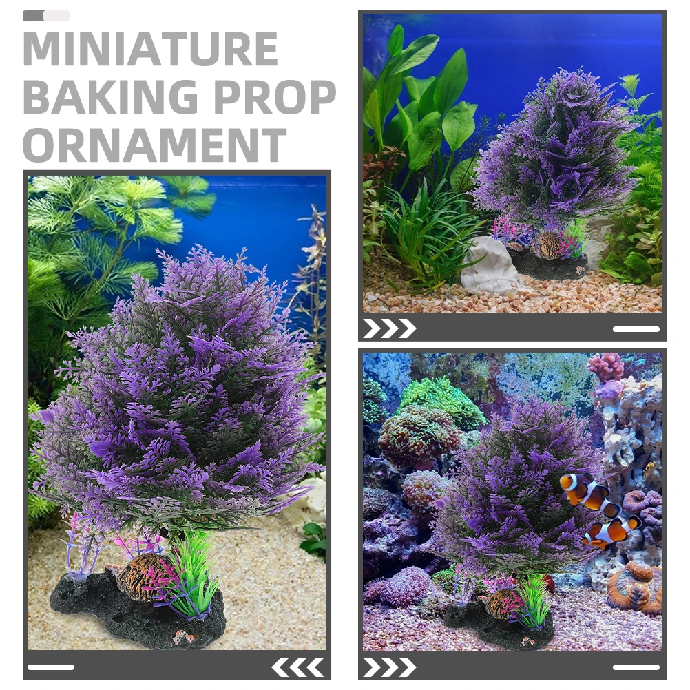 

Artificial Aquarium Plants Realistic Fish Tank Decorations Mini Plastic Aquatic Plant Accessories For Freshwater