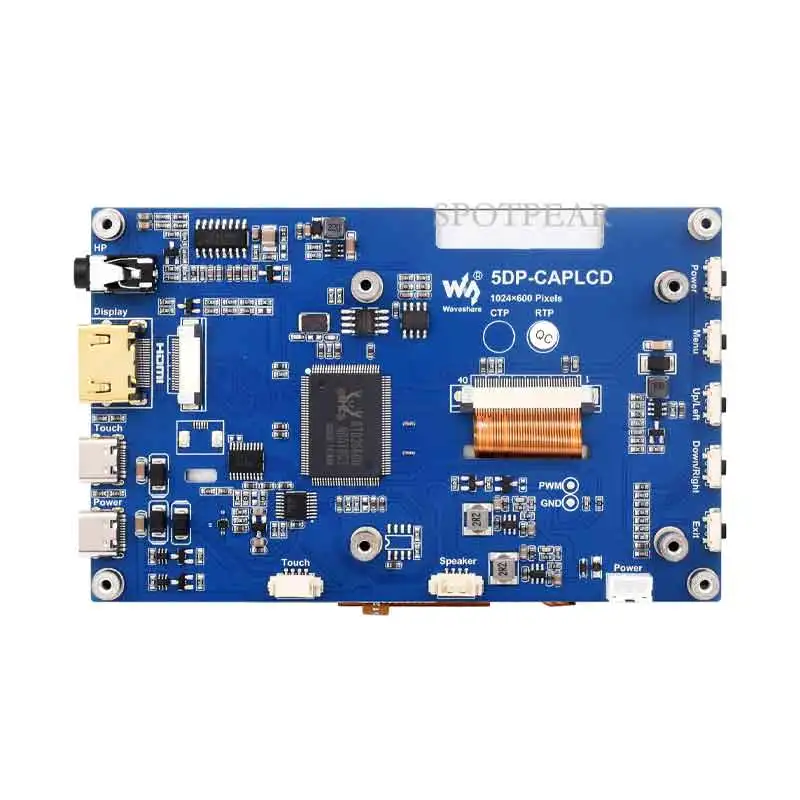 Imagem -06 - Lcd Hdmi Tela de Toque Capacitivo Mini Computador pc Raspberry pi Resistive 1024x600 em