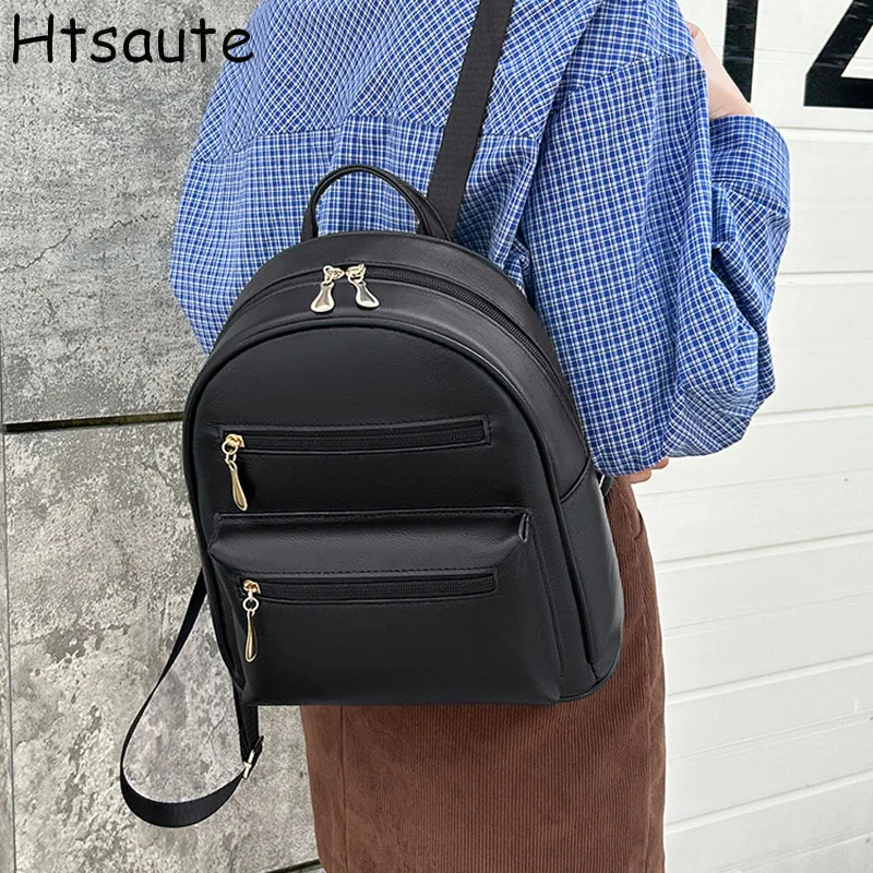

PU Leather Women Backpack Luxury Elegant Mini School Backpack Retro Classic Women's Bag Fashion Commuter Bag Mini backpacks