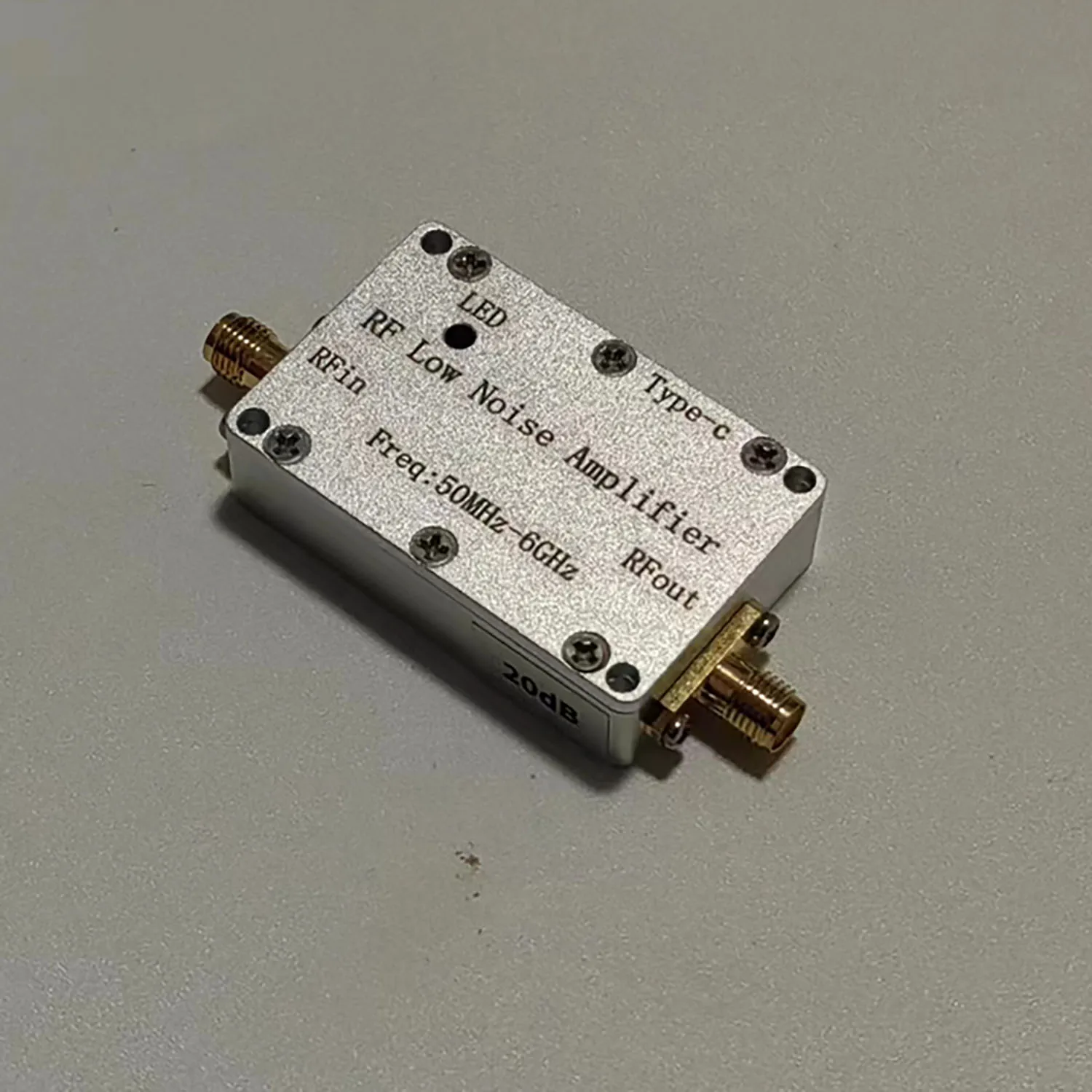 Imagem -04 - Amplificação de Sinal Rádio fm 20db 30db Lna Tipo-c Vhf Uhf s l Banda 50m Amplificador rf de Baixo Ruído com Sistema Receptor de Energia Usb 6ghz