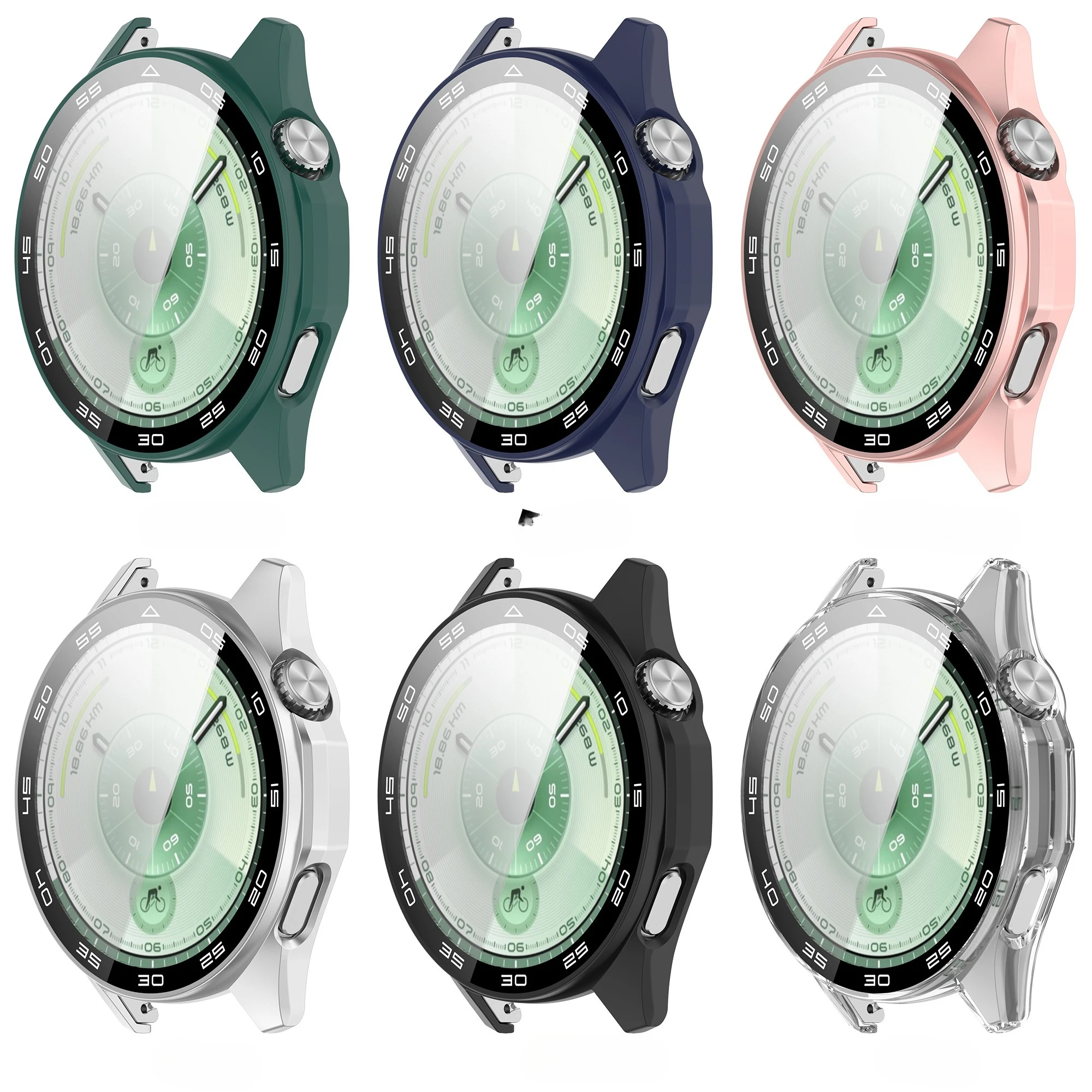 Tempered Glass Case for Huawei watch GT6 46mm Hard PC Protective Cover for Huawei GT 6 46MM Screen Protector Bumper Accessories