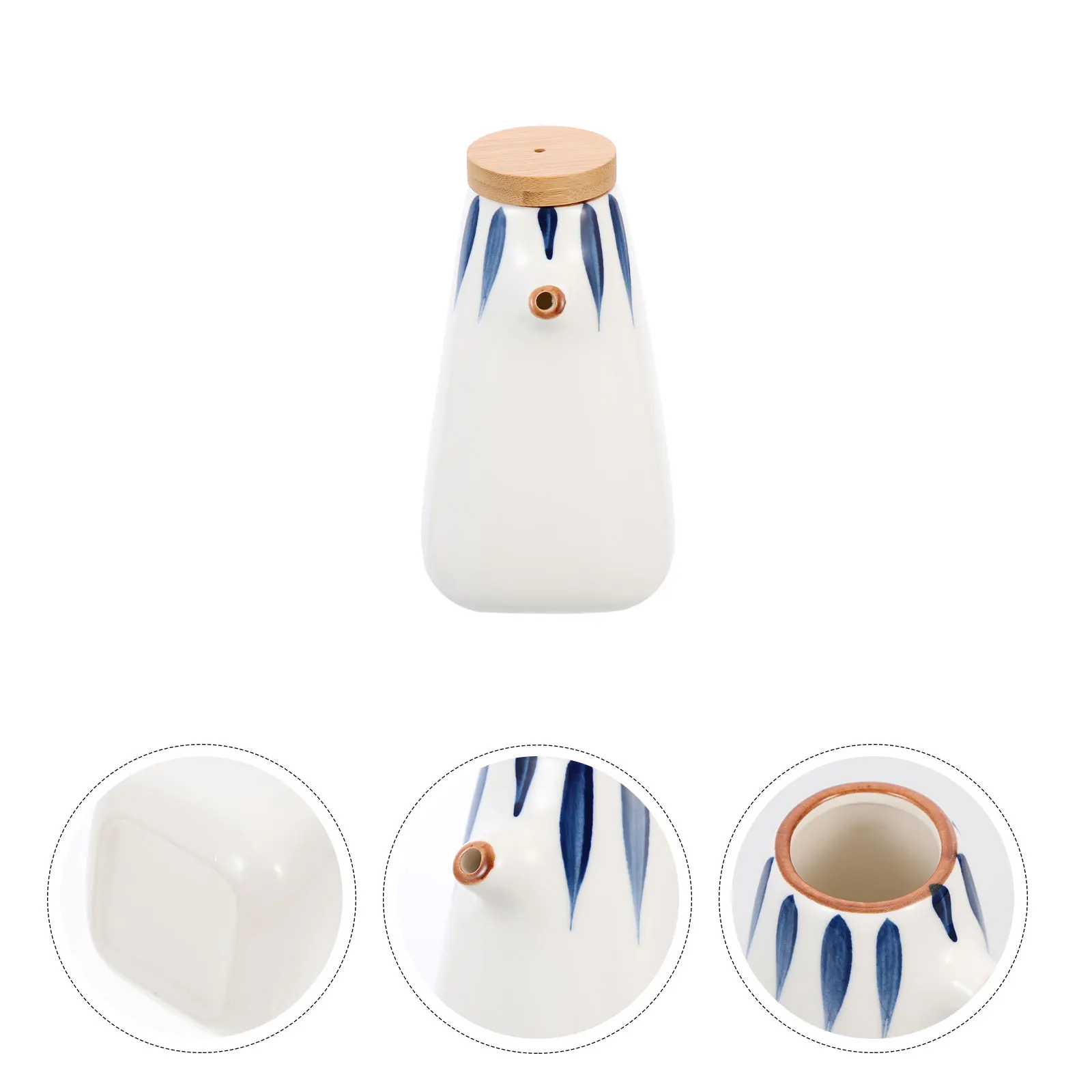 

Ceramic Seasoning Bottle Vinegar Oil Dispenser Soy Sauce Jar White Ceramics Easy Clean Corrosion Resistant Kitchen Bar Supplies