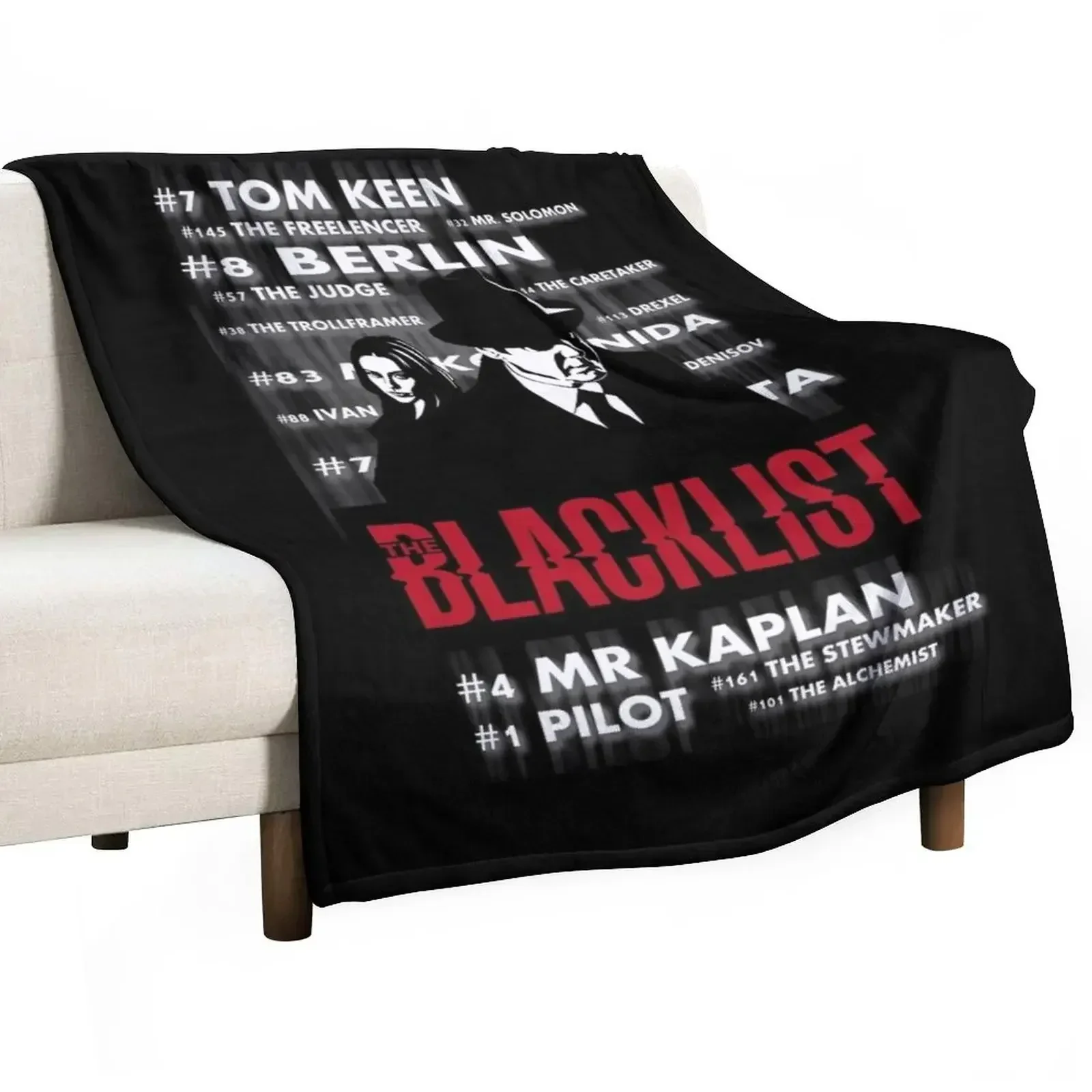 James Spader Alias Raymond Red Reddington Throw Blanket Soft warm winter blankets ands Blankets