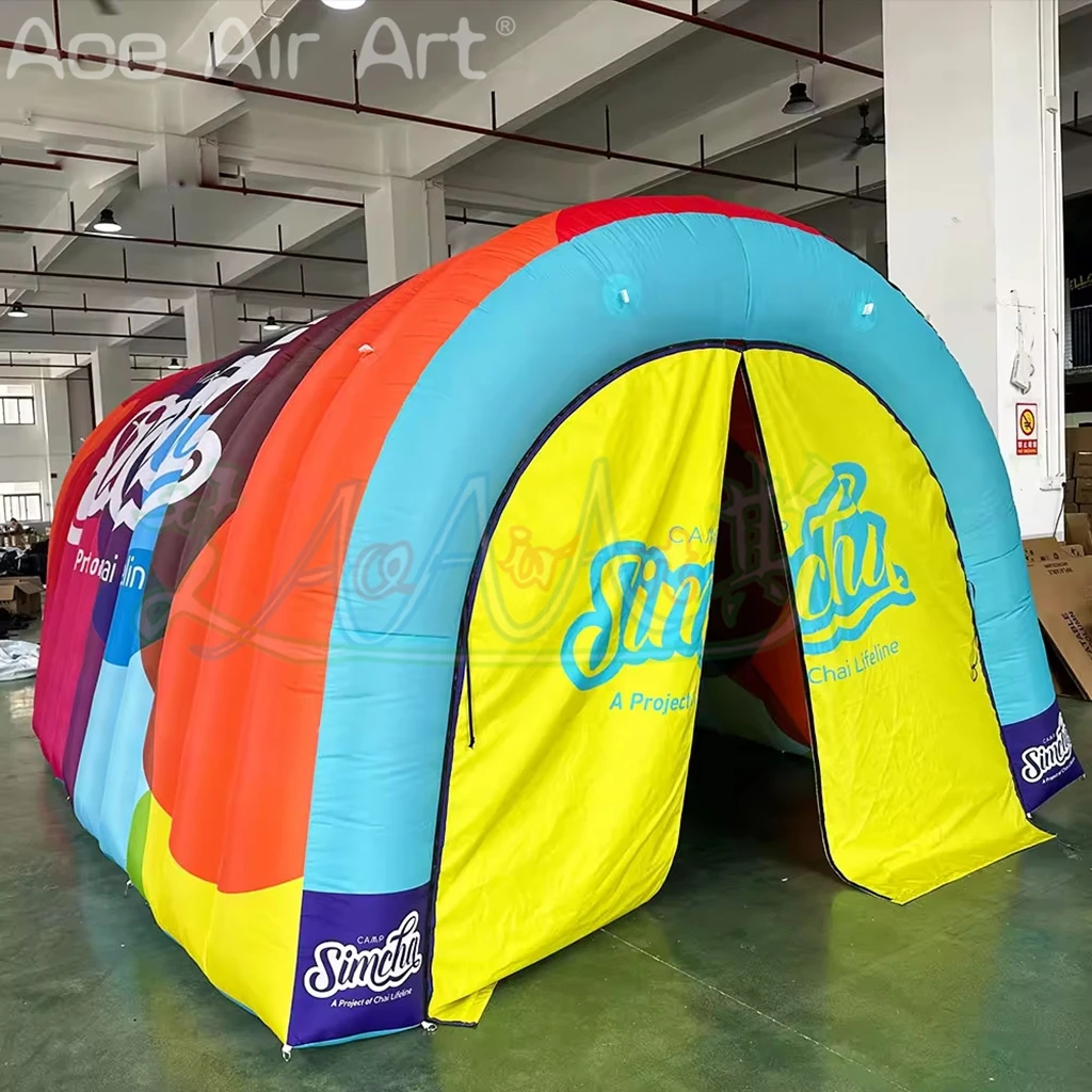 Inflatable Entrance Arch Exit for Sports Event Advertising Giant Commercial  Inflatable Tunnel Tent