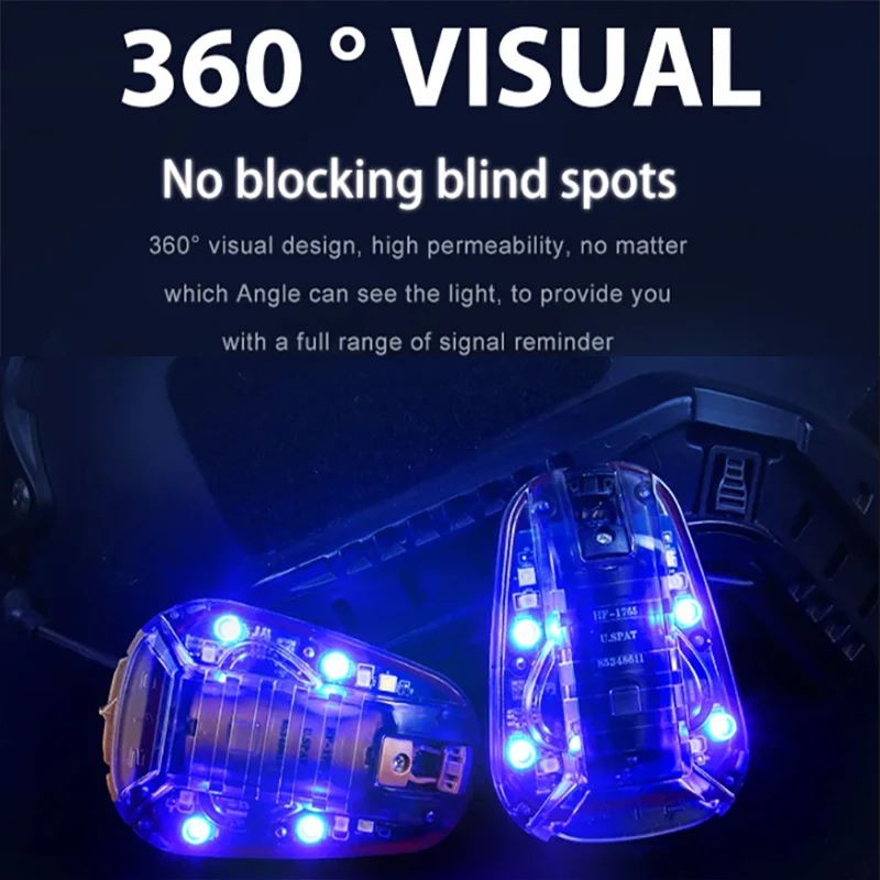 Ladybug Light III/Green Lighting White Stroboscopic IR/ Survival Teammate Identification Helmet Waterproof Signal Light