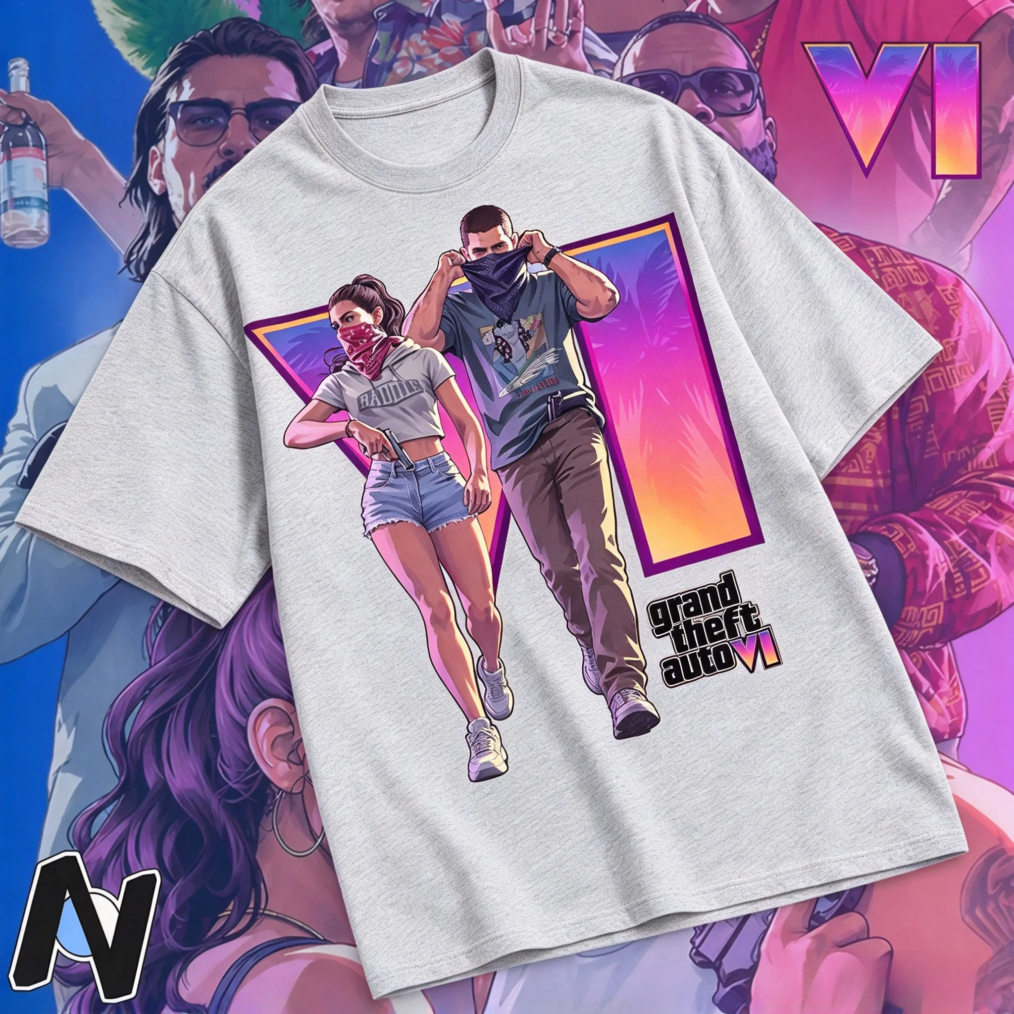 Grand Theft Auto VI Character  - Poster Men Fashion review and price