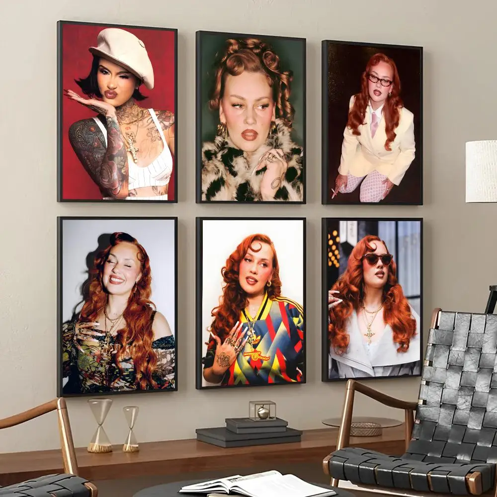 Singer S-Sasha Keable Poster Self Adhesive Sticker Home Bedroom Living Room Game Room Decoration