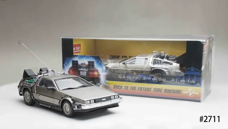 Diecast Metal Escala 1/18 DeLorean DMC-12 De volta para o futuro