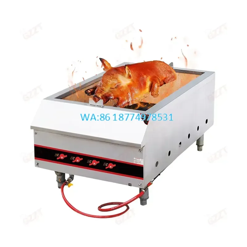 Wmwmnu for Roast Pig Oven Stainless Steel High Quality Outdoor Smokeless Gas Charcoal Burning Roasting Pork Oven