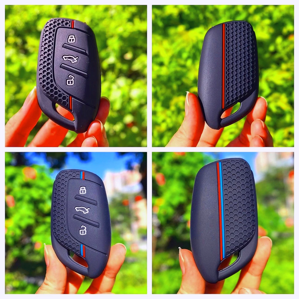 3 Button Silicone Car Remote Fob Key Cover Case for Roewe RX3 RX5 RX8 ERX5 I6 I5 for MG 4 2023 Mg4 Ev MG HS GT ZS EV ZX MG5 MG6