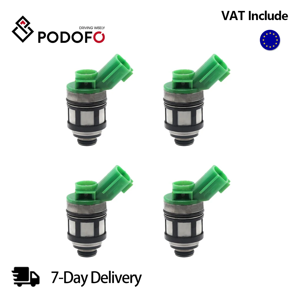 Podofo 4PCS Fuel Injector Nozzle 16600-1S700 For Nissan Pickup Frontier Xterra 2.4L JS4D-2 1996-2004