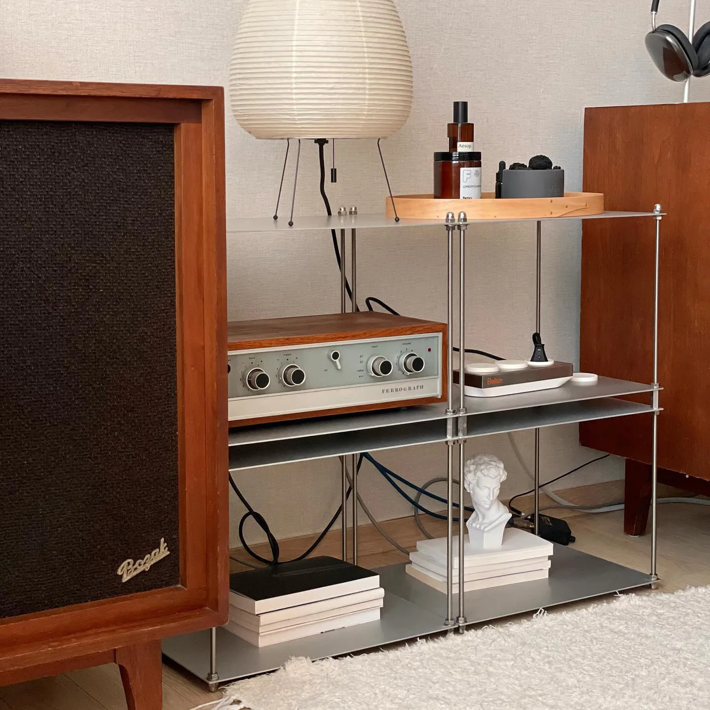 Metal Stainless Steel Modular Shelf Living Room Entrance Storage Rack Clothing Shop Coffee Shop Display