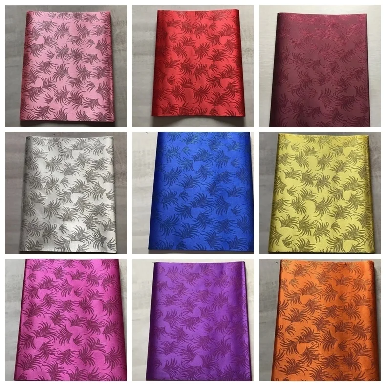 Nice Colourful Nigerian Aso Oke head tie Rose Pattern Headtie New Coming 2 pcs/bag African Sego Headtie Fabrics for women