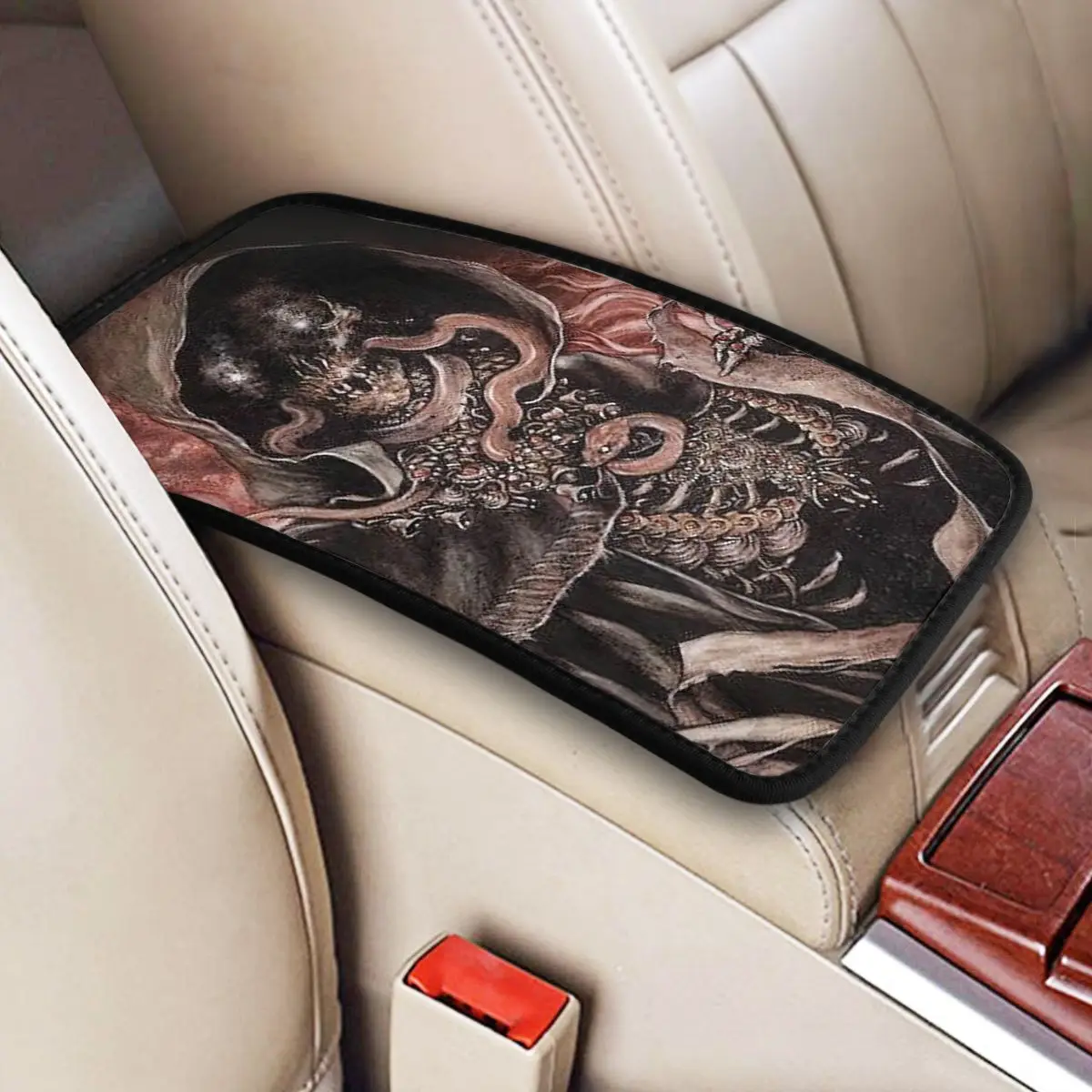 Track Premiere- H.P. Lovecraft:Fabio Frizzi Car Accessories Car Handrail Box Cushion Custom Print Non-slip Car Armrest Cover