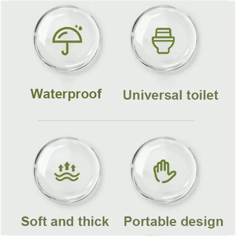 Xiaomi Youpin Toilet Seat Cushion Foam Ring Waterproof Soft Portable Silicone Reusable Toilet Cup Covers Bathroom Accessories