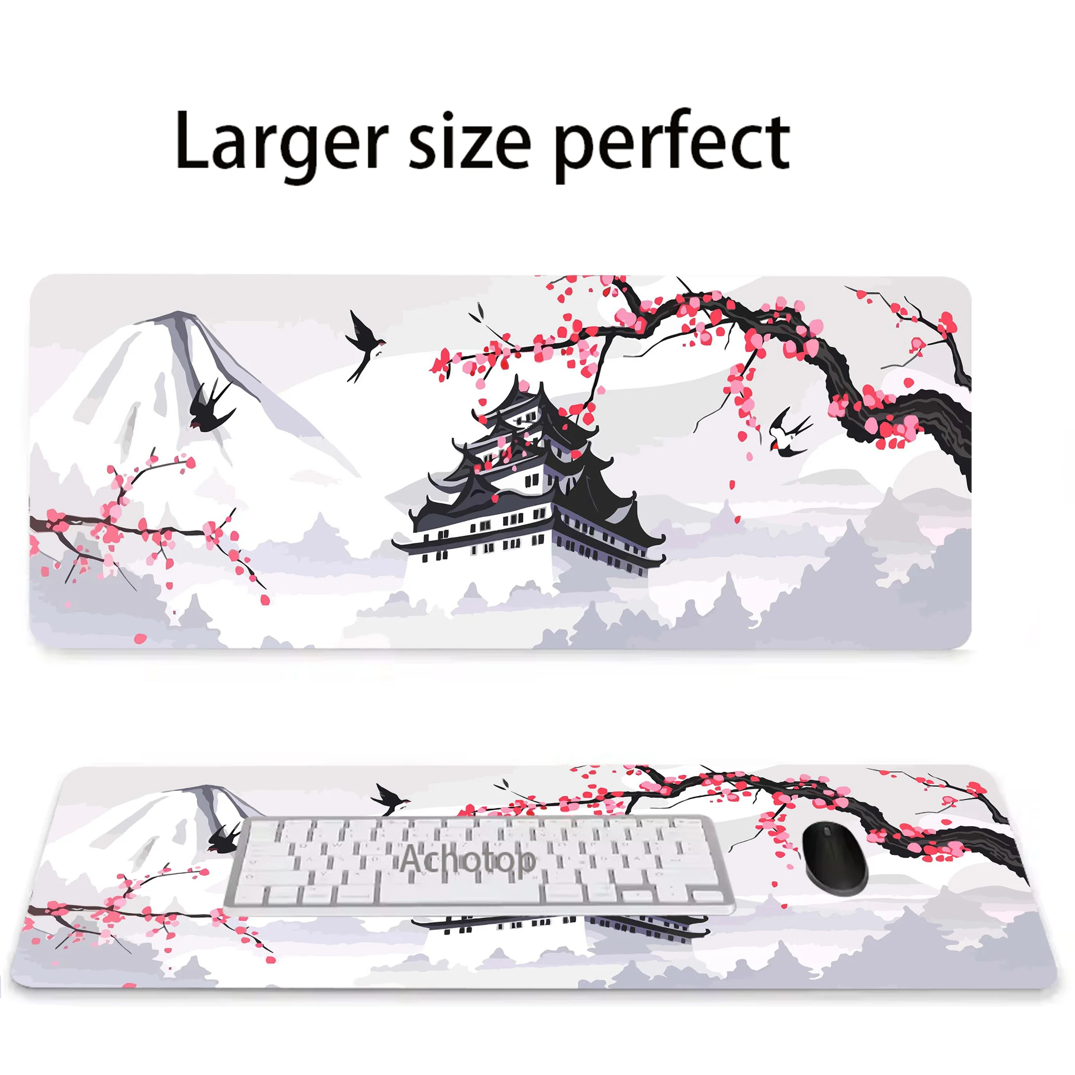 

Sakura 800x300mm Mouse Pad Pc Gamer Mousepad HD Print Gaming Keyboard Pads Anti-slip Table Carpet Notebook Rubber Desk Mat