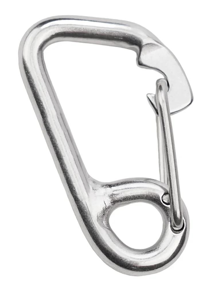 

1pc Scuba Diving 316 Stainless Steel Safety Diving Buckle Camping Carabiner Hanging Buckle Snap Hooks Kayak Boat Accessorie