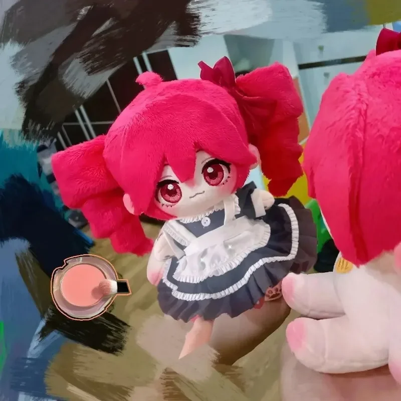 Game Girl Kasane Teto Attribute Lovely Plush Cotton Doll Body Cartoon Dress Up Toy Figures Dolls Toy Cosplay Plushie Gift 20cm