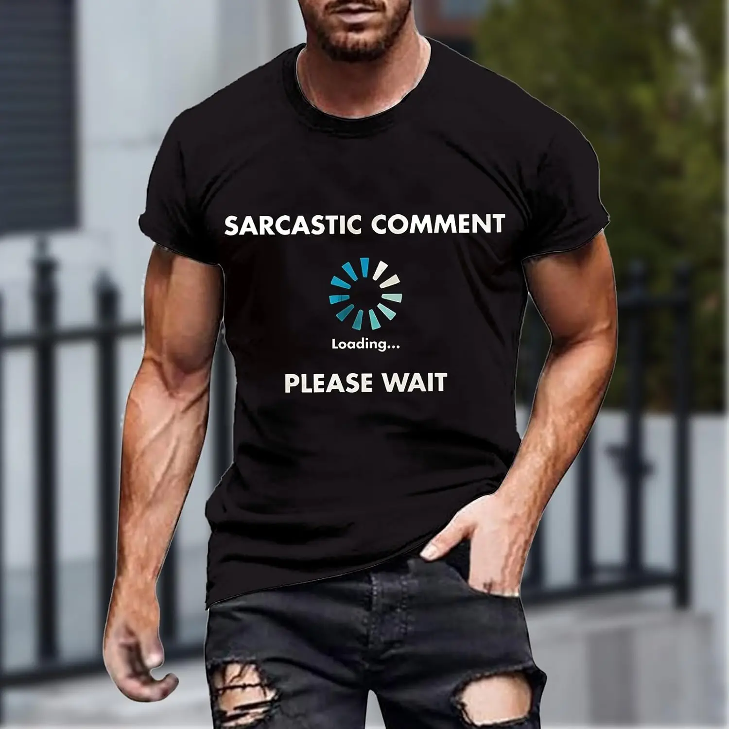 Men's Monochrome Striped T-Shirt Simple Minimalist Short Sleeve Tee 100% Cotton Trendy Y2K Short-Sleeve Tee-Soft, Quick-Drying,