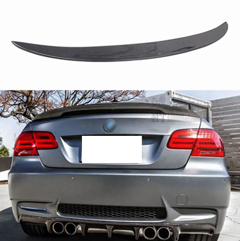 

For BMW 3 Series E92&E92 M3 Coupe P Style Carbon fiber Rear Spoiler Trunk wing 2005-2013 FRP Forged carbon