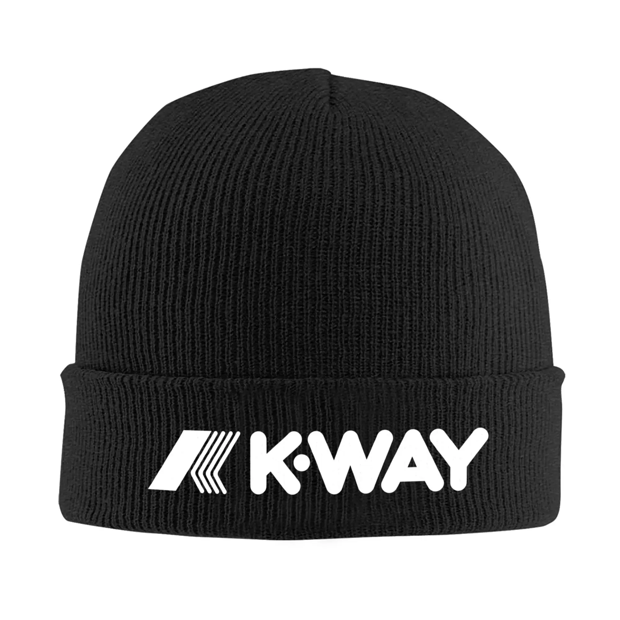 K-Ways Logo Hat Autumn Winter Beanie Warm French Brand Cap Men Women Acrylic Skullcap