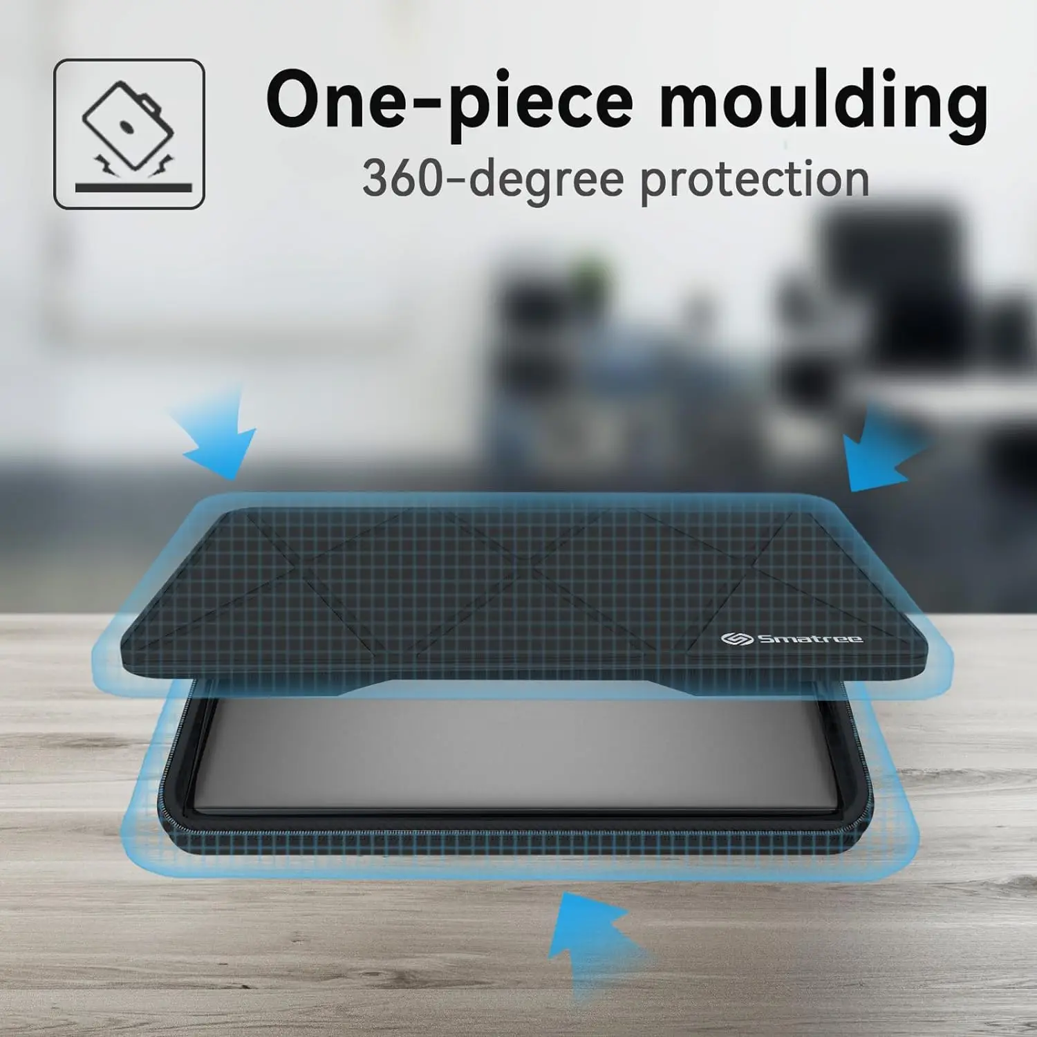 Waterproof Slim Sleeve Case for 18-inch Alienware Gaming Laptop, Hard EVA Protective Case for 18-inch Alienware m18/R2 Laptop