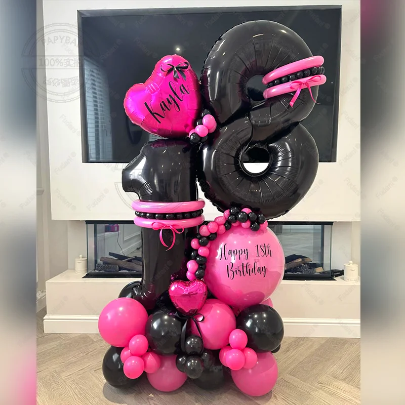 Black Balloons Garl…