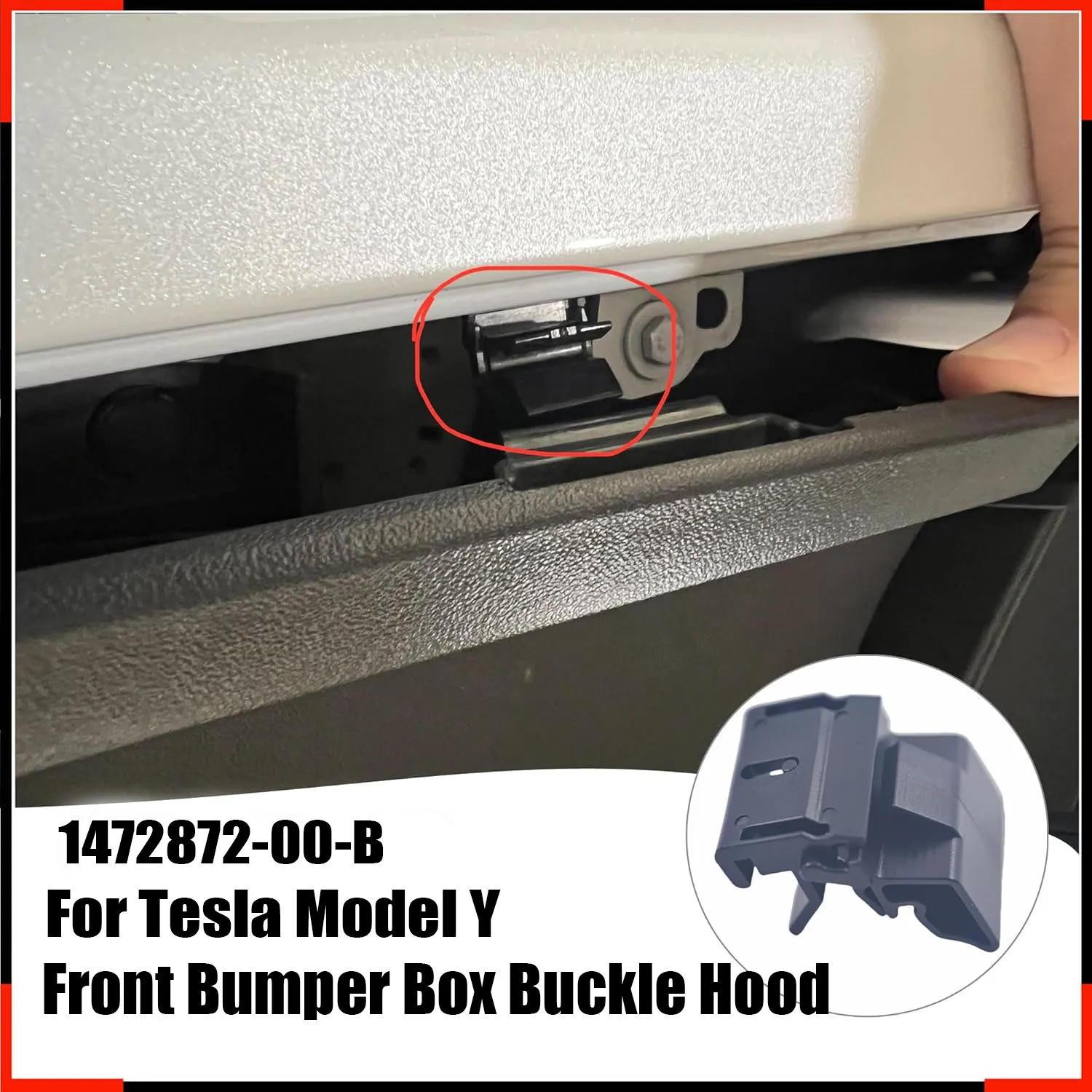 

Для Tesla Model Y: Зажим-фиксатор переднего бампера, защелка капота, клипса багажника, модификация, автоаксессуары (1472872-00-B)